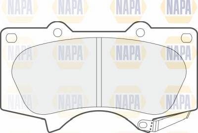 NAPA NBP1248 - Тормозные колодки, дисковые, комплект autospares.lv