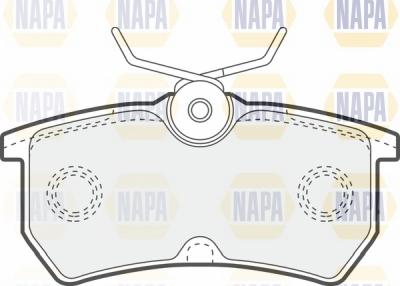 NAPA NBP1258 - Тормозные колодки, дисковые, комплект autospares.lv