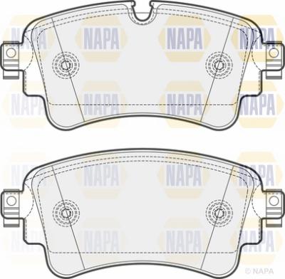 NAPA NBP1253 - Тормозные колодки, дисковые, комплект autospares.lv