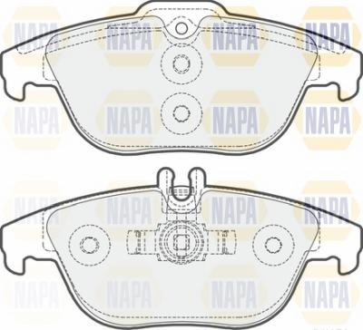 NAPA NBP1206 - Тормозные колодки, дисковые, комплект autospares.lv