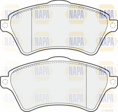 NAPA NBP1200 - Тормозные колодки, дисковые, комплект autospares.lv