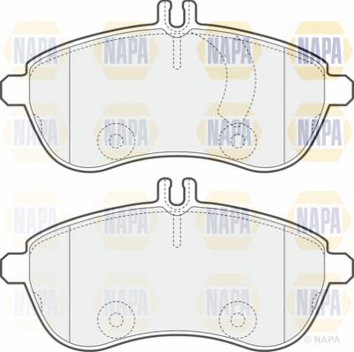 NAPA NBP1226 - Тормозные колодки, дисковые, комплект autospares.lv