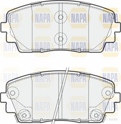 NAPA NBP1273 - Тормозные колодки, дисковые, комплект autospares.lv