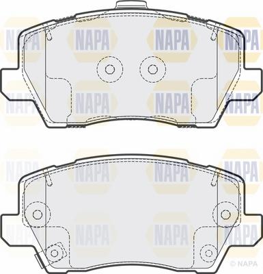 NAPA NBP1796 - Тормозные колодки, дисковые, комплект autospares.lv