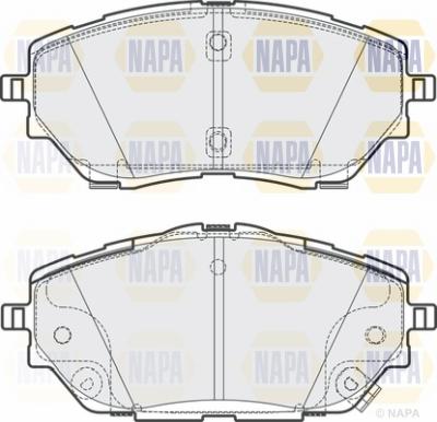 NAPA NBP1793 - Тормозные колодки, дисковые, комплект autospares.lv