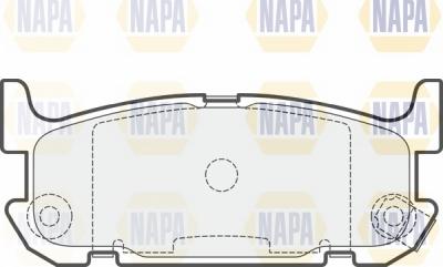 NAPA NBP1748 - Тормозные колодки, дисковые, комплект autospares.lv