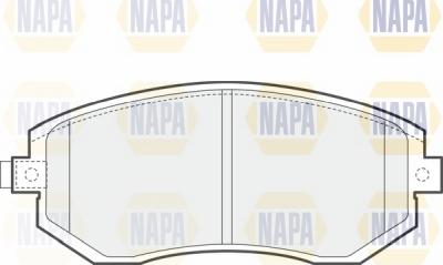 NAPA NBP1743 - Тормозные колодки, дисковые, комплект autospares.lv