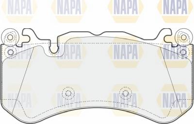 NAPA NBP1755 - Тормозные колодки, дисковые, комплект autospares.lv