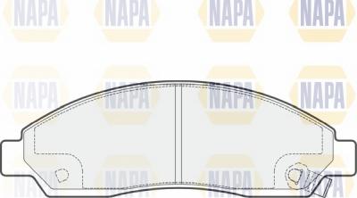 NAPA NBP1758 - Тормозные колодки, дисковые, комплект autospares.lv