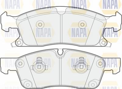 NAPA NBP1764 - Тормозные колодки, дисковые, комплект autospares.lv