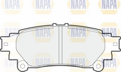 NAPA NBP1760 - Тормозные колодки, дисковые, комплект autospares.lv