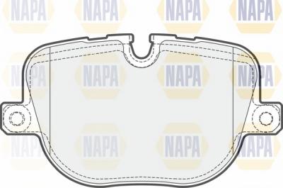 NAPA NBP1762 - Тормозные колодки, дисковые, комплект autospares.lv