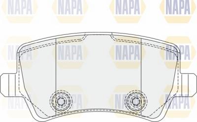 NAPA NBP1700 - Тормозные колодки, дисковые, комплект autospares.lv