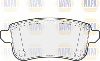 NAPA NBP1717 - Тормозные колодки, дисковые, комплект autospares.lv