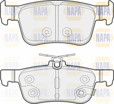 NAPA NBP1787 - Тормозные колодки, дисковые, комплект autospares.lv