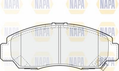 NAPA NBP1729 - Тормозные колодки, дисковые, комплект autospares.lv