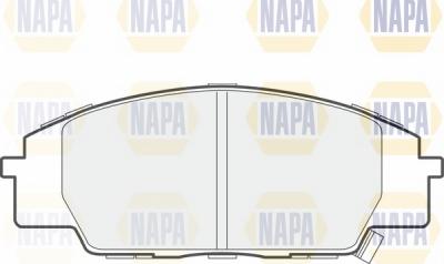 NAPA NBP1724 - Тормозные колодки, дисковые, комплект autospares.lv