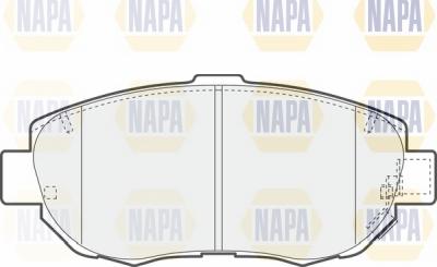 NAPA NBP1721 - Тормозные колодки, дисковые, комплект autospares.lv