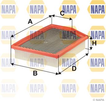 NAPA NFA1426 - Воздушный фильтр, двигатель autospares.lv
