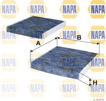 NAPA NFC4006 - Фильтр воздуха в салоне autospares.lv