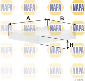 NAPA NFC4312 - Фильтр воздуха в салоне autospares.lv