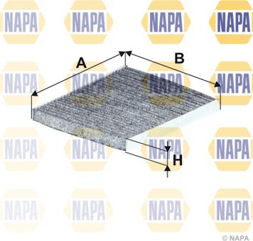 NAPA NFC4326 - Фильтр воздуха в салоне autospares.lv