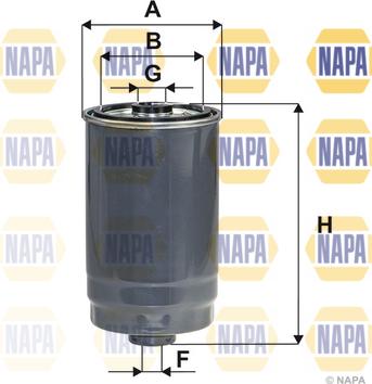 NAPA NFF2244 - Топливный фильтр autospares.lv