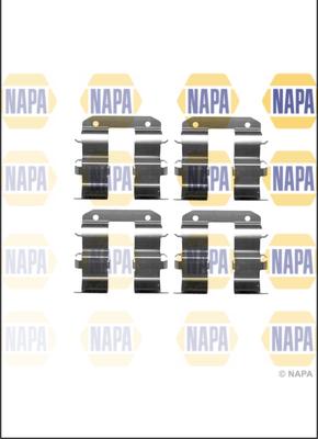 NAPA NFK1098 - Комплектующие для колодок дискового тормоза autospares.lv