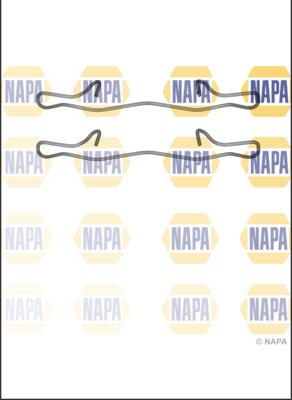 NAPA NFK1106 - Комплектующие для колодок дискового тормоза autospares.lv