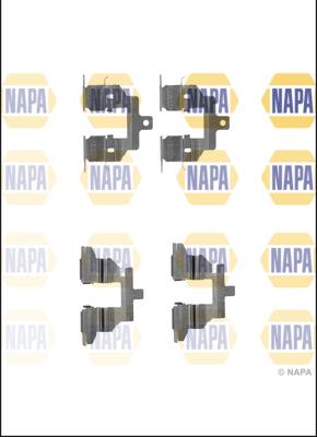 NAPA NFK1132 - Комплектующие для колодок дискового тормоза autospares.lv