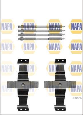 NAPA NFK1222 - Комплектующие для колодок дискового тормоза autospares.lv