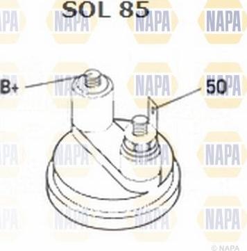 NAPA NSM1490 - Стартер autospares.lv