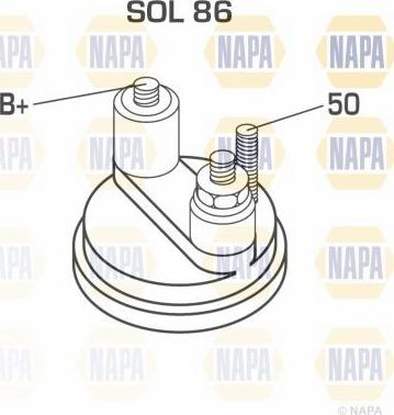 NAPA NSM1325 - Стартер autospares.lv