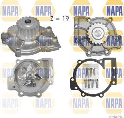 NAPA NWP1440 - Водяной насос autospares.lv