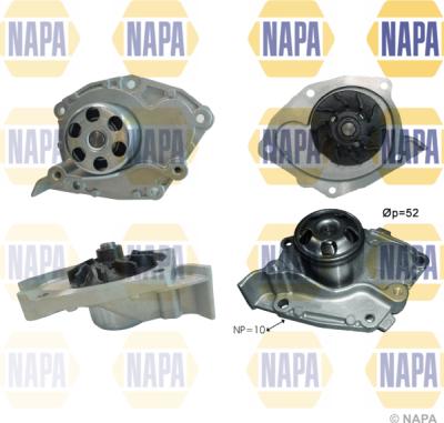 NAPA NWP1455 - Водяной насос autospares.lv