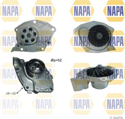 NAPA NWP1453 - Водяной насос autospares.lv