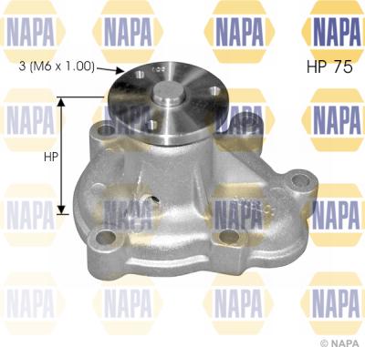 NAPA NWP1409 - Водяной насос autospares.lv