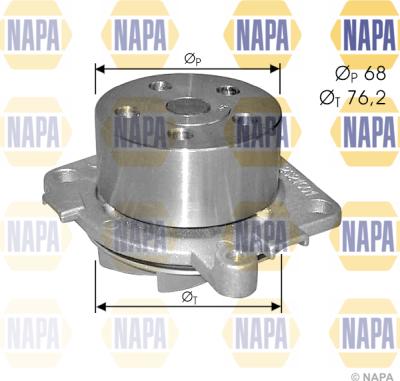 NAPA NWP1488 - Водяной насос autospares.lv