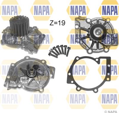 NAPA NWP1538 - Водяной насос autospares.lv