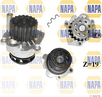 NAPA NWP1060 - Водяной насос autospares.lv