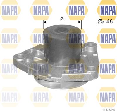 NAPA NWP1080 - Водяной насос autospares.lv