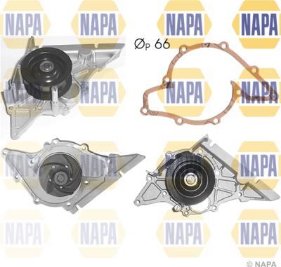 NAPA NWP1029 - Водяной насос autospares.lv