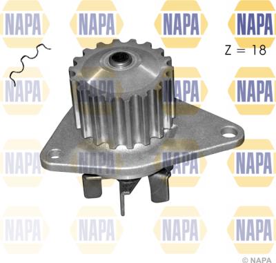 NAPA NWP1146 - Водяной насос autospares.lv