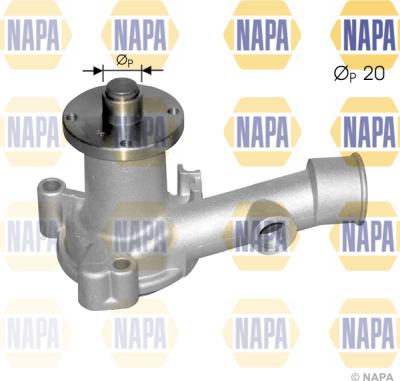 NAPA NWP1178 - Водяной насос autospares.lv