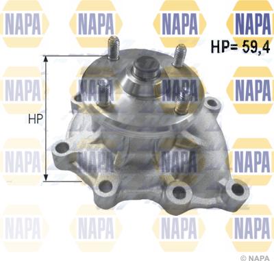 NAPA NWP1274 - Водяной насос autospares.lv