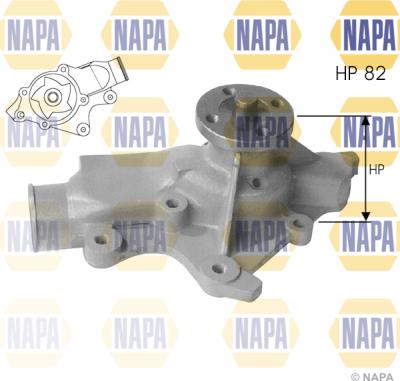 NAPA NWP1270 - Водяной насос autospares.lv