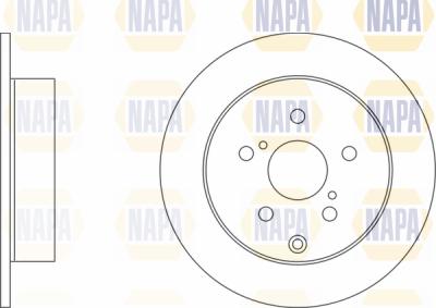 NAPA PBD8447 - Тормозной диск autospares.lv