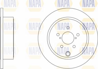 NAPA PBD8408 - Тормозной диск autospares.lv