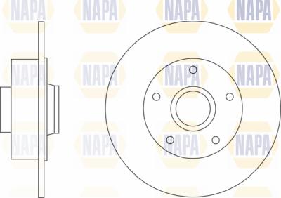 NAPA PBD8488 - Тормозной диск autospares.lv