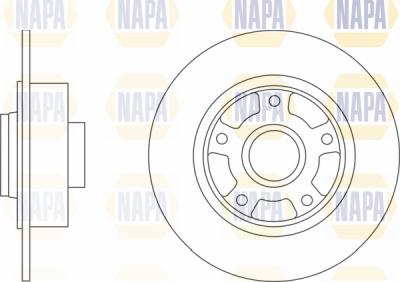 NAPA PBD8487 - Тормозной диск autospares.lv